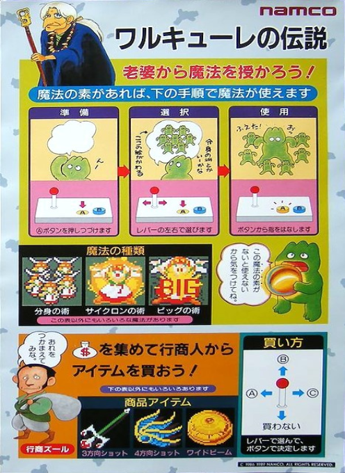 Valkyrie no Densetsu (Japan) — Box back