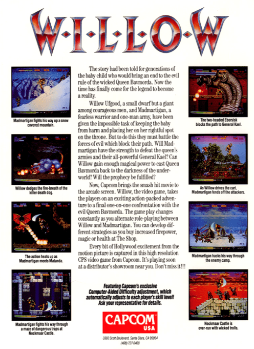 Willow (World) — Box back
