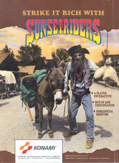 Sunset Riders (2 Players ver UBC)