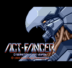 Act-Fancer: Cybernetick Hyper Weapon (World revision 3) — Title screen