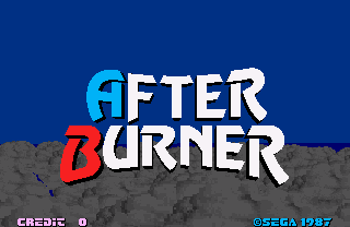 After Burner — Title screen
