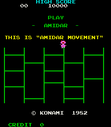 Amidar — Title screen