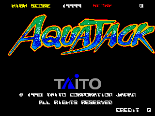 Aqua Jack (World) — Title screen