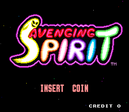 Avenging Spirit — Title screen