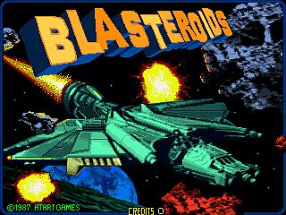 Blasteroids (rev 4) — Title screen