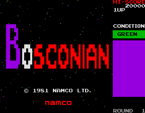 Bosconian (New version) — Title screen