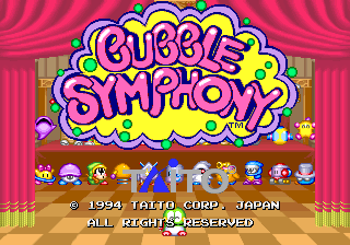 Bubble Symphony (Ver 2.5A 1994/10/05) — Title screen