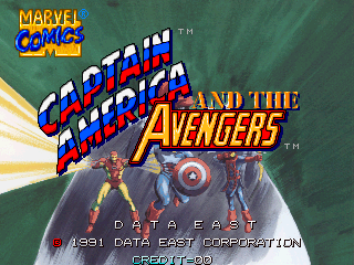 Captain America And The Avengers (rev 1.9) — Title screen