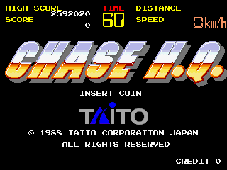 Chase H.Q. (World) — Title screen