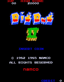 Dig Dug II (New Ver.) — Title screen