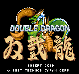Double Dragon (US set 1) — Title screen