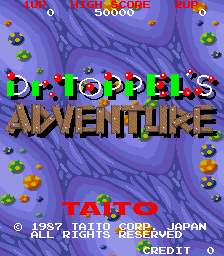 Dr. Toppel's Adventure (World) — Title screen