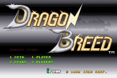 Dragon Breed (M81 PCB version) — Title screen