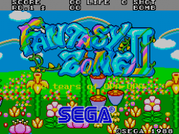 Fantasy Zone II: The Tears of Opa-Opa (MC-8123, 317-0057) — Title screen