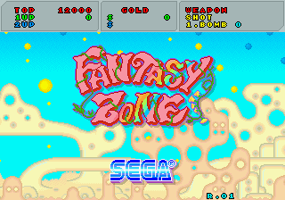 Fantasy Zone (Rev A, unprotected) — Title screen