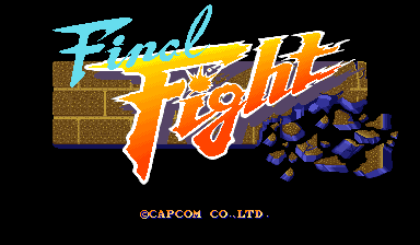 Final Fight (USA, set 1) — Title screen