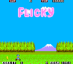 Flicky (128k Version, 315-5051) — Title screen