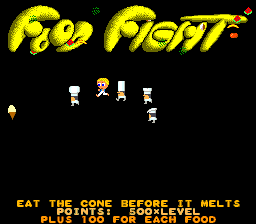 Food Fight (rev 3) — Title screen