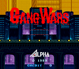 Gang Wars — Title screen
