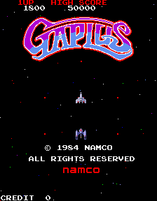 Gaplus (GP2 rev. B) — Title screen