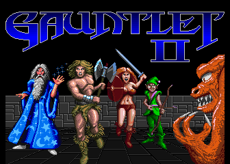 Gauntlet II (2 Players, rev 2) — Title screen