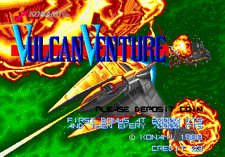Gradius II : Gofer no Yabou (Japan new Ver.) — Title screen