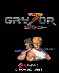 Gryzor (US / Asia, set 1) — Title screen