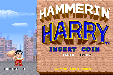 Hammerin' Harry (US, M84) — Title screen