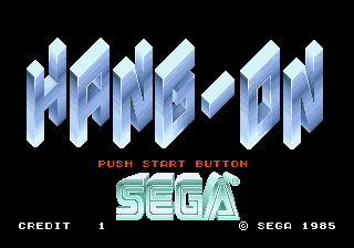 Hang-on (rev A) — Title screen