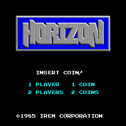 Horizon (Irem) — Title screen