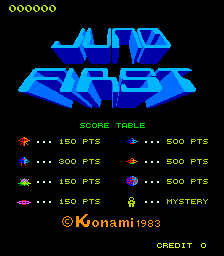 Juno First — Title screen