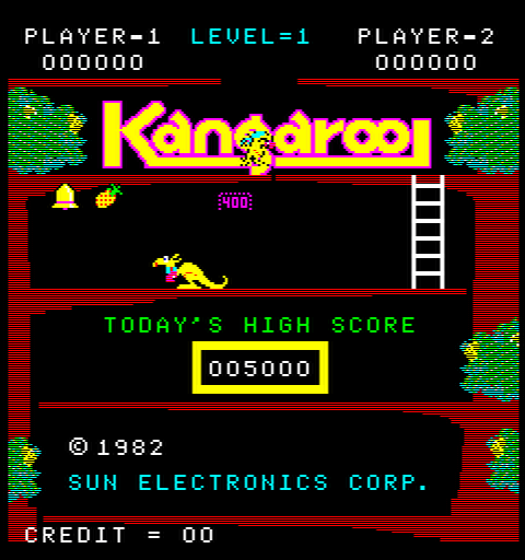 Kangaroo — Title screen