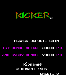 Kicker (set 1) — Title screen