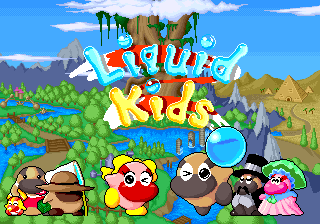 Liquid Kids (World) — Title screen