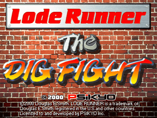 Lode Runner: The Dig Fight (ver. B) — Title screen