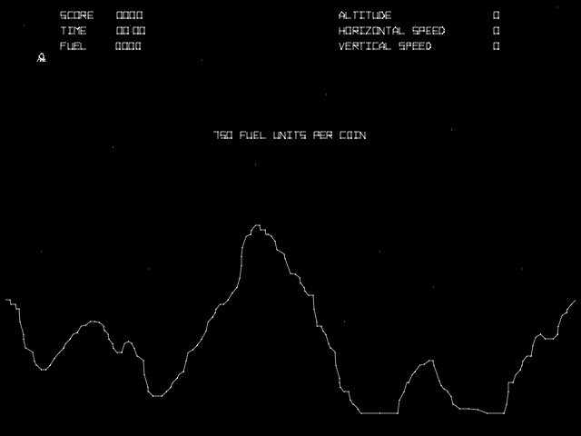 Lunar Lander (rev 2) — Title screen
