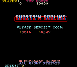 Makai-Mura (US) — Title screen
