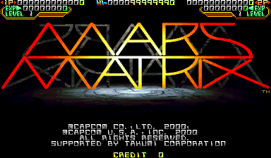 Mars Matrix: Hyper Solid Shooting (USA 000412) — Title screen