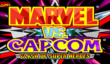 Marvel vs. Capcom : Clash of Super Heroes (Euro 980123) — Title screen