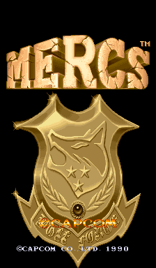 Mercs (World 900302) — Title screen