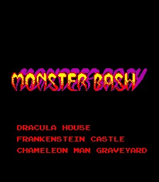 Monster Bash — Title screen