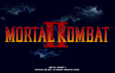 Mortal Kombat II (rev L3.1) — Title screen