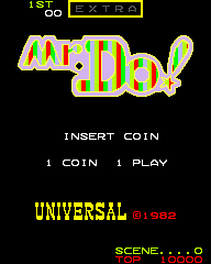 Mr. Do! — Title screen