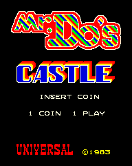 Mr. Do's Castle (set 1) — Title screen