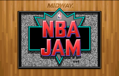 NBA Jam (rev 3.01 04/07/93) — Title screen