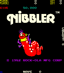 Nibbler (rev 9) — Title screen