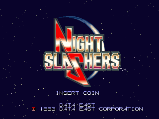 Night Slashers (Korea Rev 1.3, DE-0397-0 PCB) — Title screen