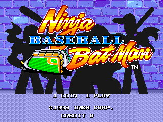 Ninja Baseball Bat Man (World) — Title screen