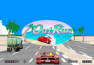 Out Run (bootleg) — Title screen