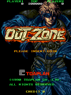 Out Zone — Title screen